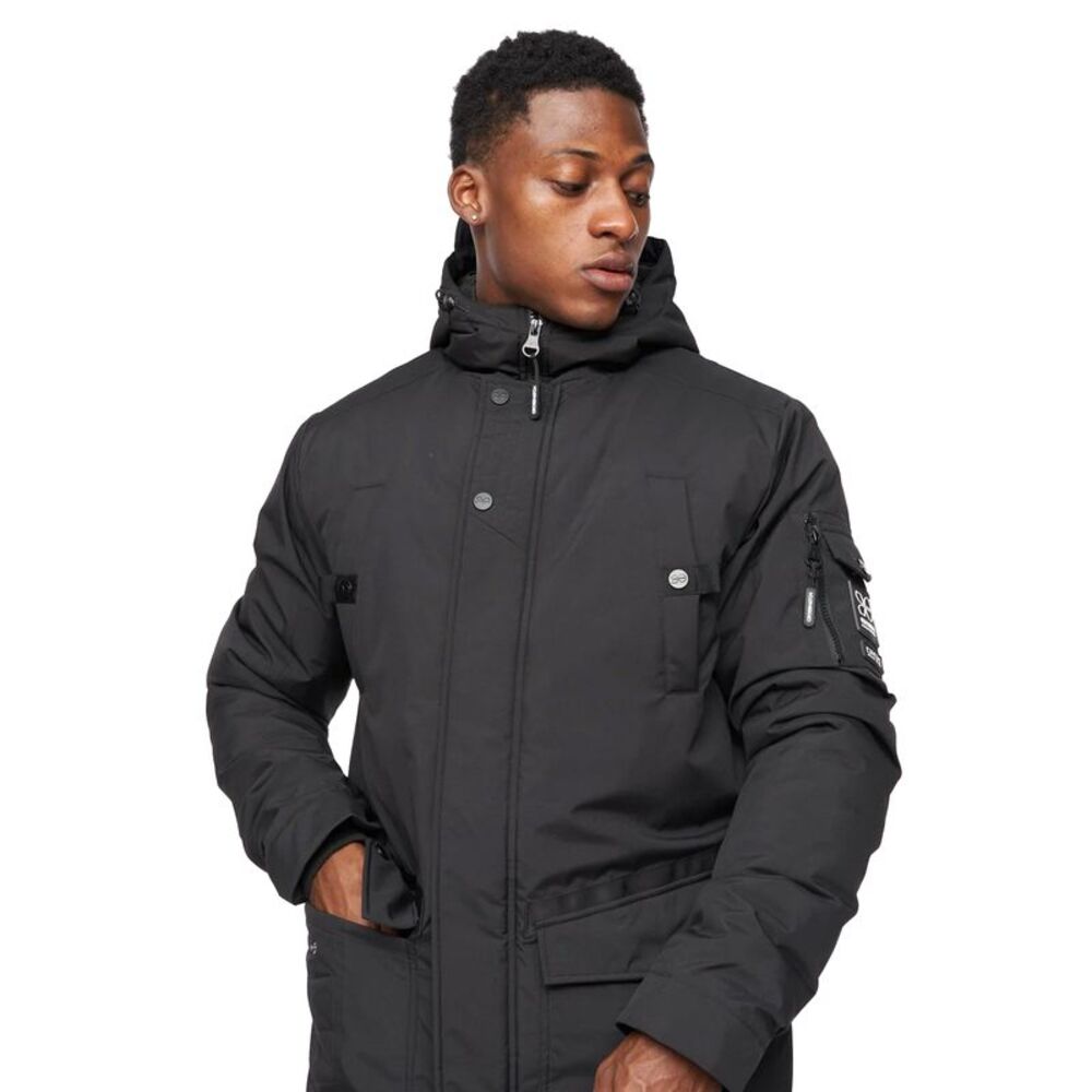 Crosshatch Mens Legender Parka / Black